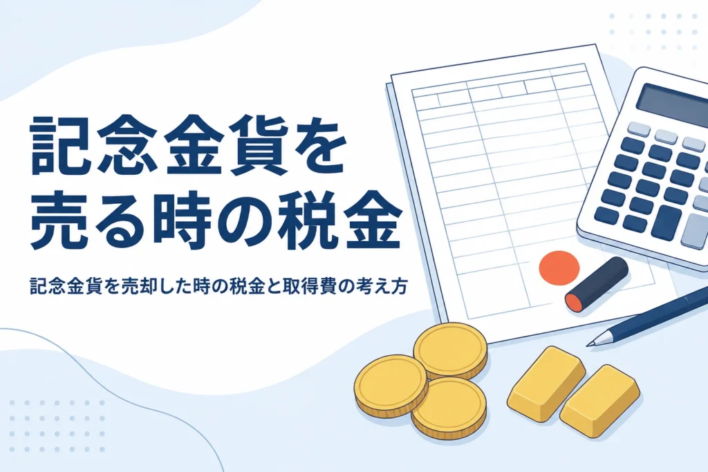 記念金貨を売却した時の税金を説明する記事のアイキャッチ