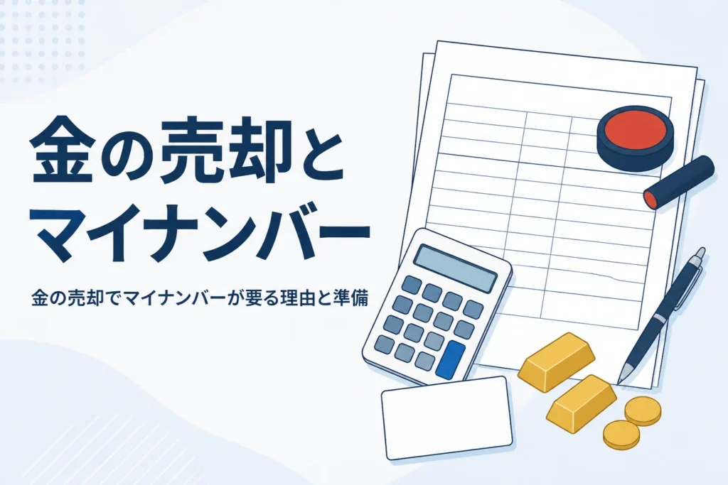 金の売却でマイナンバーが必要になる理由を表したイメージ